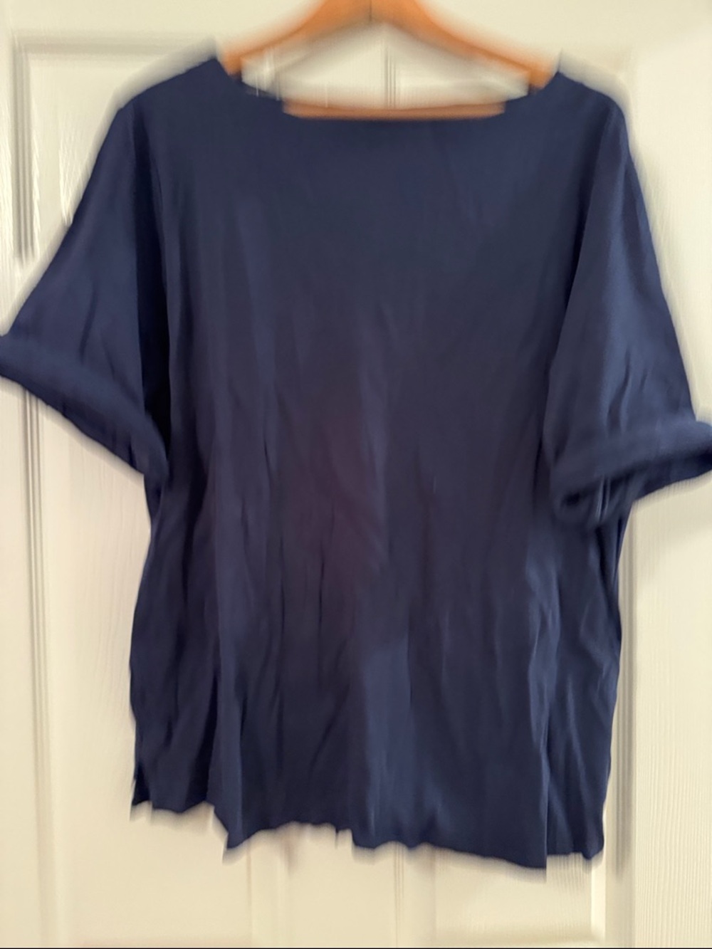 Style & Co Classic Navy Women's Boatneck Short-Sleeve Top